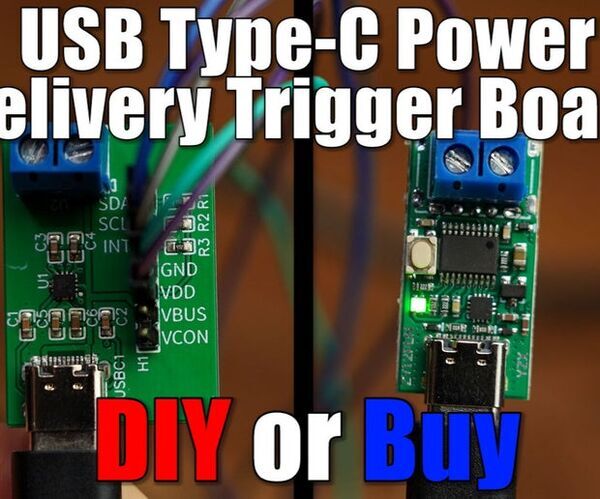 DIY USB Type-C Power Delivery Trigger Board