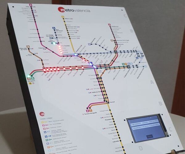 Interactive Subway Info Display With Voice Instructions. Demo