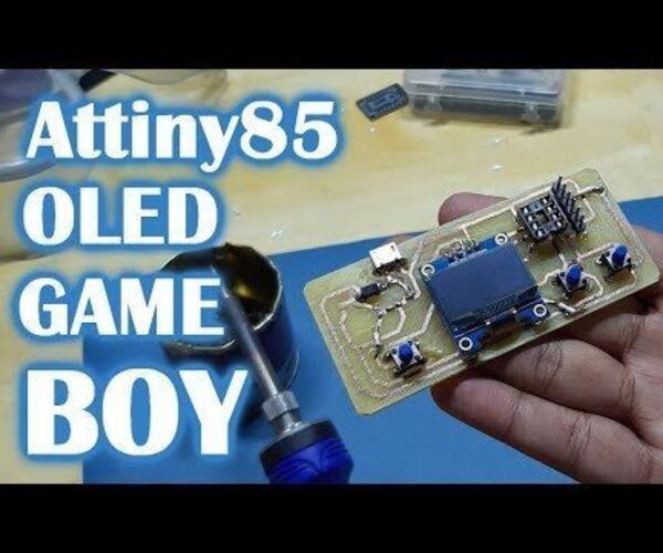 Just Another ATtiny85 Retro Gaming Console