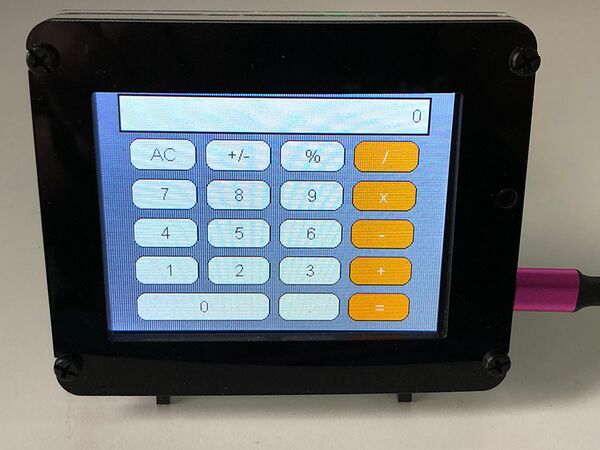 PyPortal Calculator using the Displayio UI Elements
