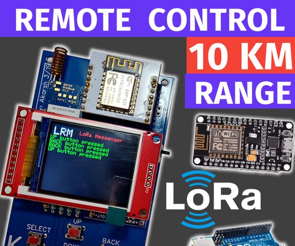 LoRa Based Remote Controller | Control Appliances From Large Distances