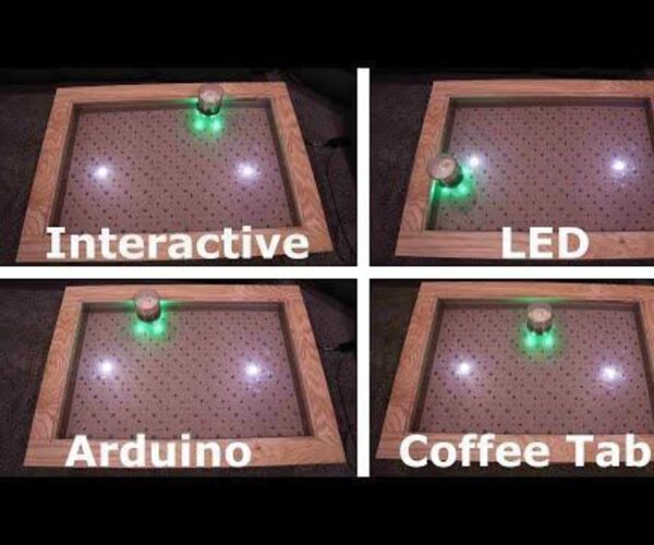 Arduino Interactive LED Coffee Table