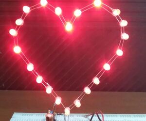 Heart Shape LED Lamp