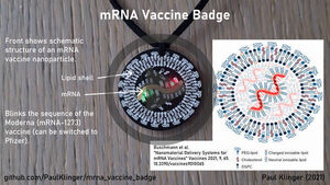 mRNA vaccine badge