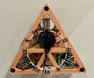 Triangulum - 3D Printed 3-Hand Clock