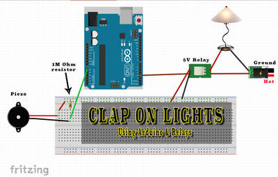 Arduino Clap-On Lights - Introduction to Relays