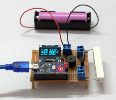 DIY Arduino Battery Capacity Tester - V1.0