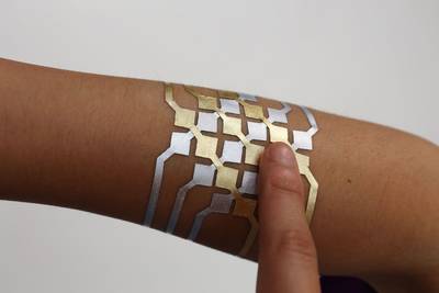 DuoSkin - Rapidly prototyping on-skin user interfaces using skin-friendly materials
