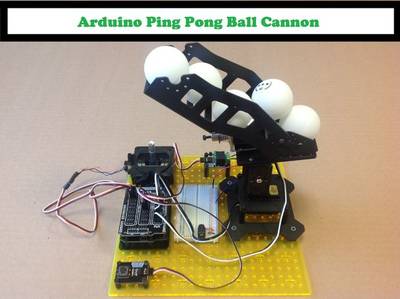 Arduino Ping Pong Ball Cannon