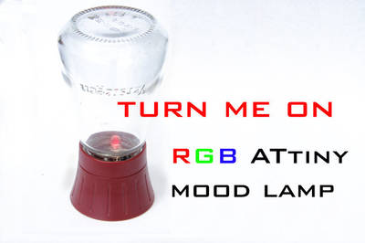 Turn me on, an ATtiny RGB mood lamp
