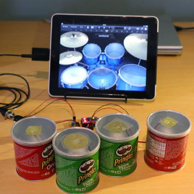 Pringle Can MIDI Drums