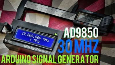 Arduino + AD9850 30MHZ DDS Signal Generator In 12$