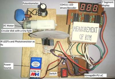 Measurement Of RPM Of DC Motor Using Arduino And IR LED