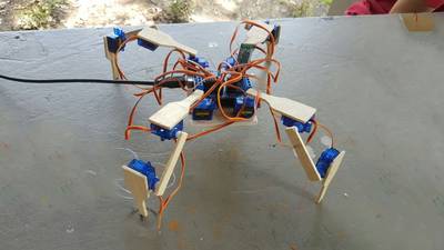 Spider Robot With Arduino