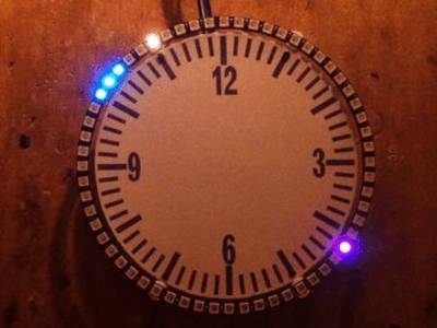 eDOTcore: Simple Neopixel ring clock