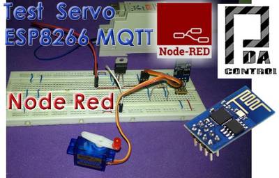 ESP8266 Control Servo Node-RED MQTT (Mosquitto) IoT
