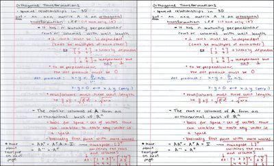 Compressing and enhancing hand-written notes