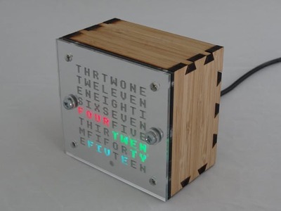 WordClock with Two 8x8 Character Faces