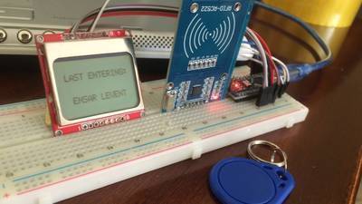 Arduino RFID and 5110 Screen/ID Card Reader(Rc522)