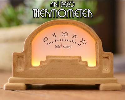 DIY Art Deco Analog Thermometer Using Arduino