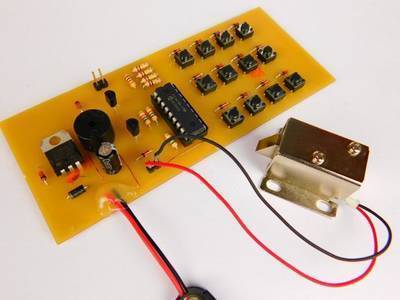 DIY Keypad Entry System with PIC16 Microcontroller and Solenoid