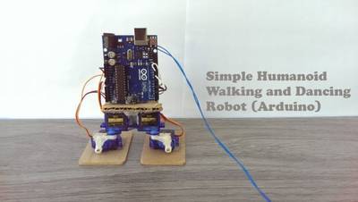 Simple Humanoid Walking and Dancing Robot