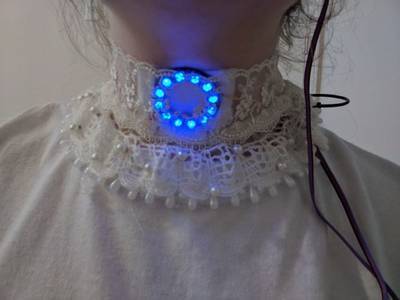 Victorian Style Collar With Neopixel Ring