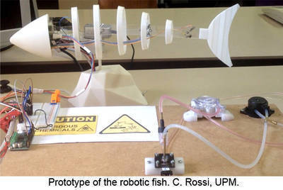 New robotic fish for environmental monitoring