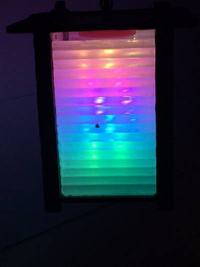 Rainbow Pastel Garden Lamp
