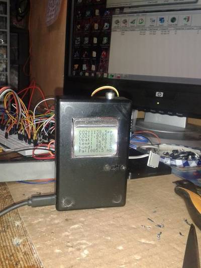 CO2meter and Quality Control of the Air Wifi and Lcd Display