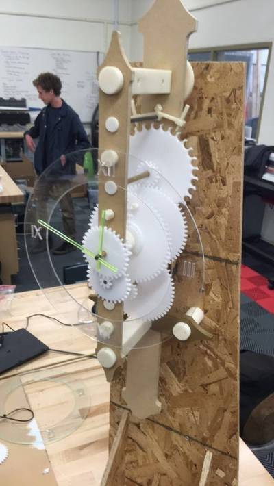 Acrylic Gravity Powered Clock