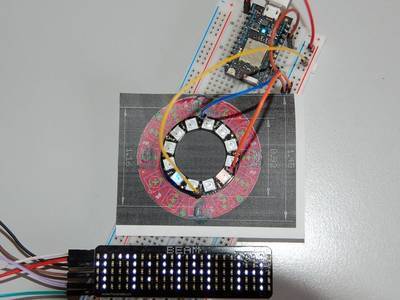 MyLight-Clock with NeoPixel Ring 12 Controlled by Photon