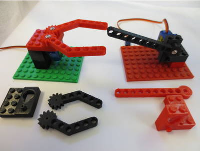 Parametric Servo Gripper Lego Brick Set