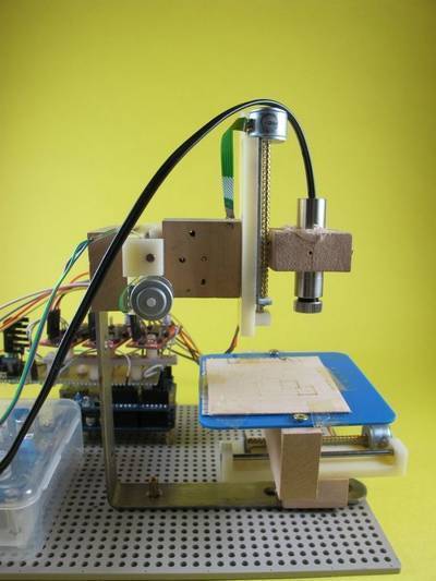 Arduino 3-axis Mini Lazer Paper-Cutter