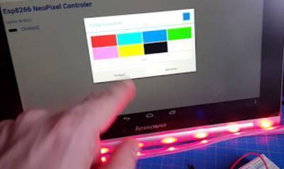 Controlling NeoPixels with a Webserver on an ESP8266