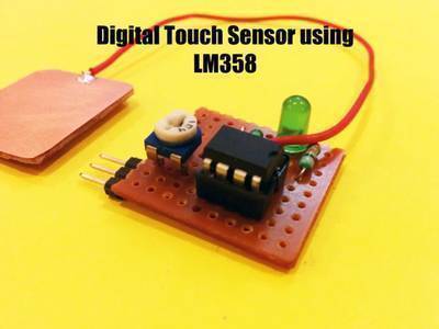 Digital Touch Sensor Using LM358