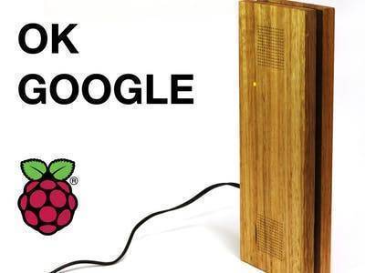 Raspberry Pi Google Assistant With Sleek Wood Box