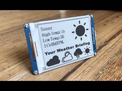 E-Paper Weather Display With Photon and IFTTT