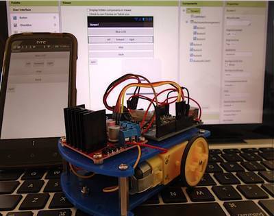 Mobile Phone Controlled Robot