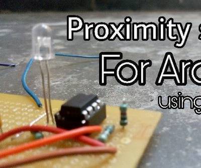Proximity Sensor for Arduino MCU Using 555 Timer IC