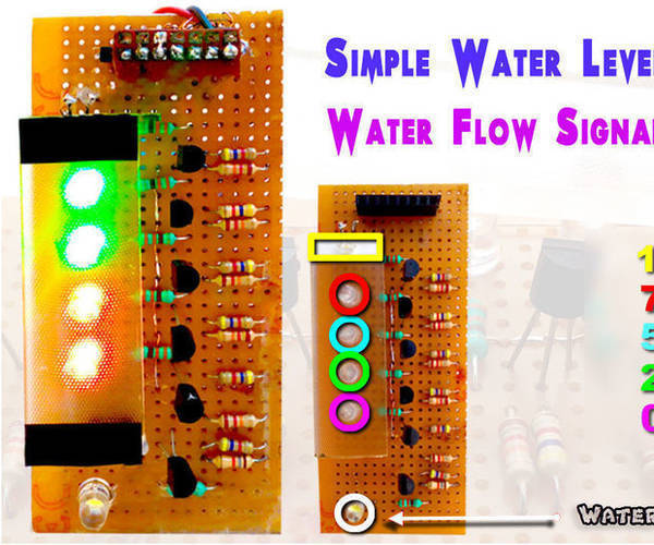 DIY-Simple Water Level Indicator With Water Flow Signal for  Just 50rs/1$