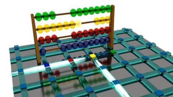 Nanoscale ‘abacus’ uses pulses of light instead of wooden beads to perform calculations