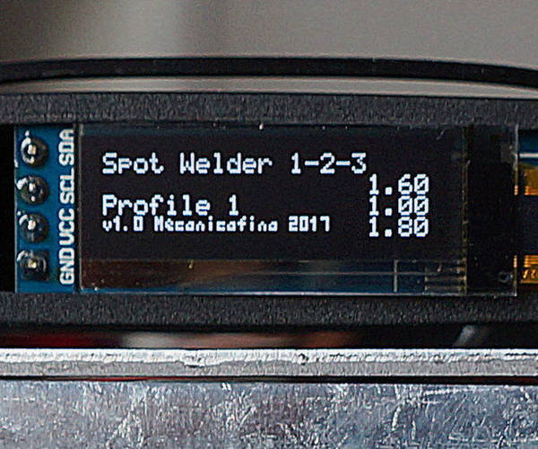 Spot Welder 1-2-3 Arduino Firmware