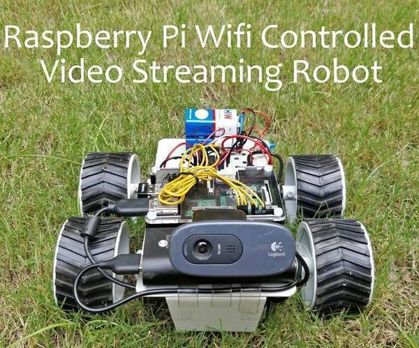 Raspberry Pi Wifi Controlled Video Streaming Robot