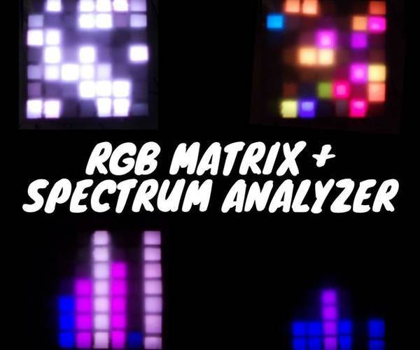 RGB Matrix + Spectrum Analyzer