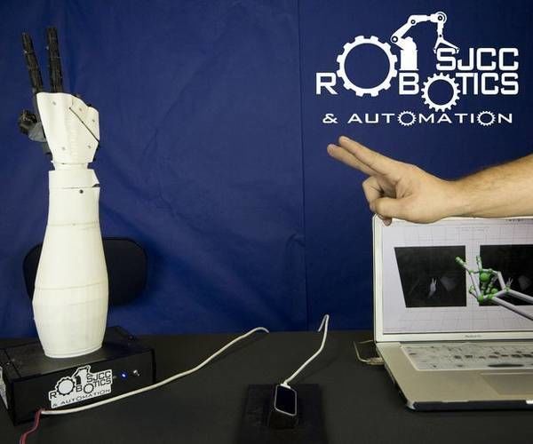 Robot Hand Control: Leap Motion, JavaScript, Node.js, and Arduino!