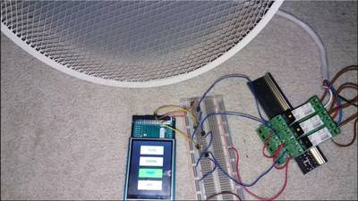 Controlling your high-voltage Fan with an Touchscreen and Arduino MEGA!