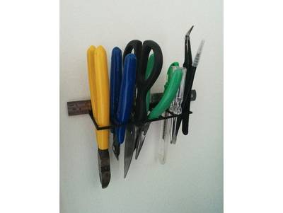 Adjustable Wall Mount Tool Holder (Pliers, Tweezers, Cutters etc)