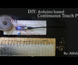DIY: Arduino based continuous touch Piano