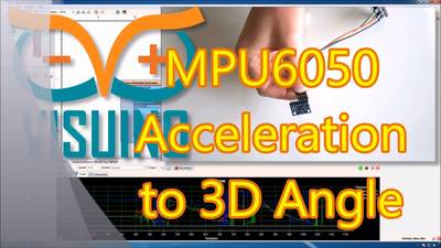 Convert Acceleration to Angle From Accelerometer and Gyroscope MPU6050 I2C Sensor